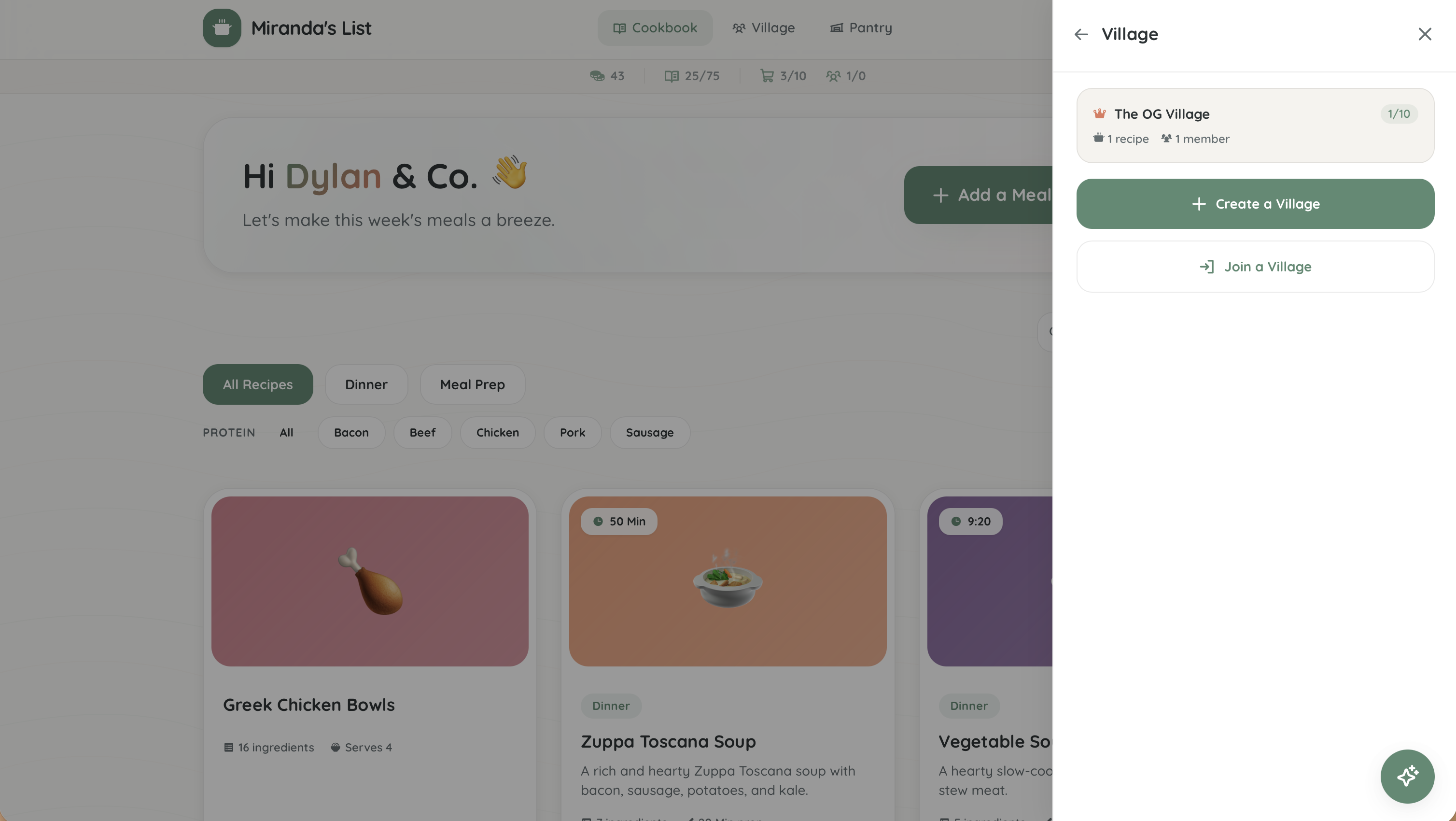 The Village on Desktop