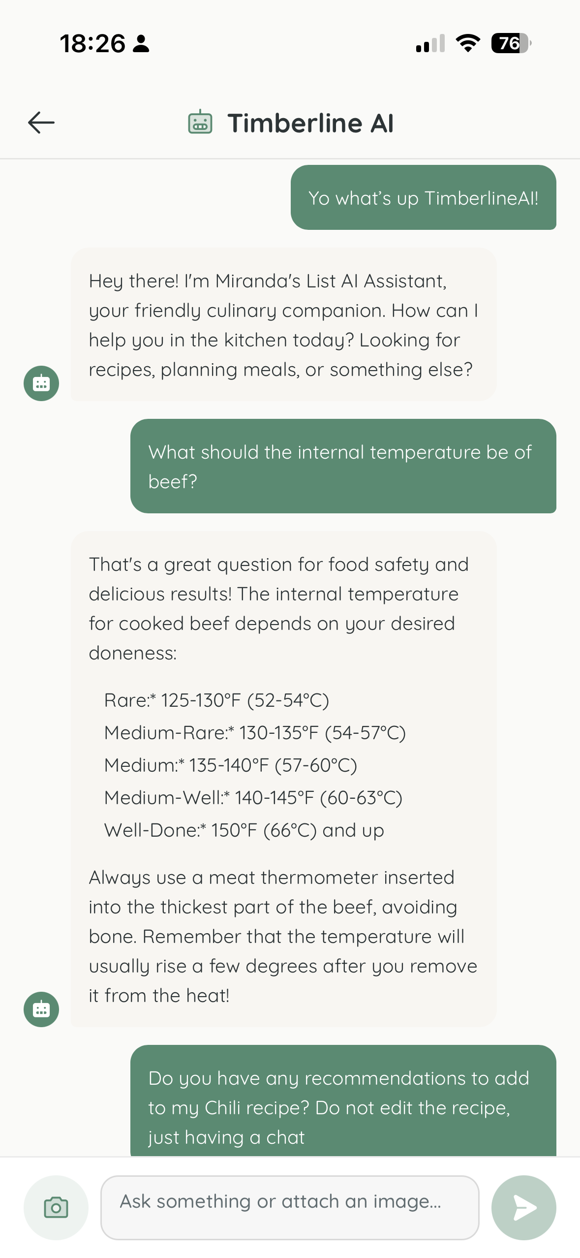 TimberlineAI Integration on iPhone